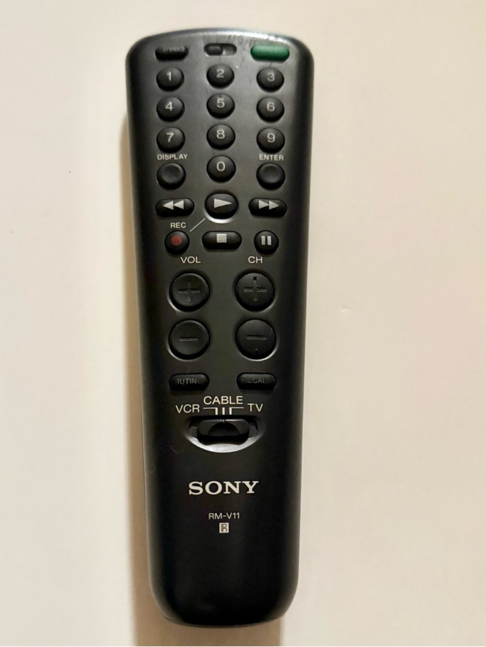Sony Black Remote Control with Quick Access Buttons